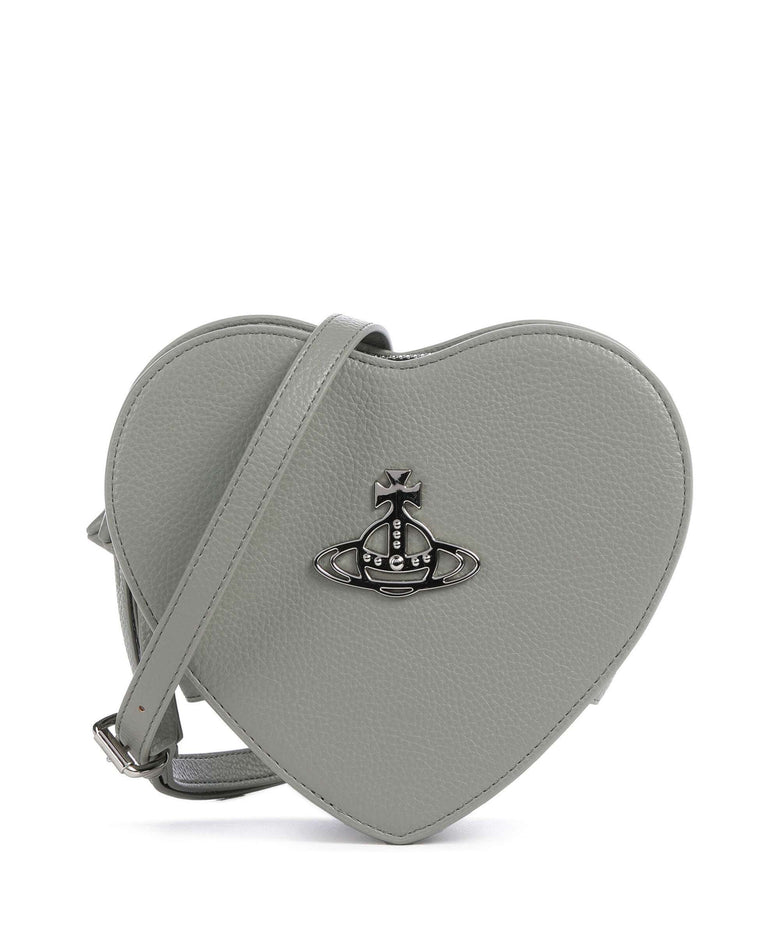 Vivienne Westwood Louise Heart Re-Vegan Grain Crossbody bag green