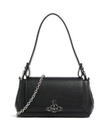 Vivienne Westwood Hazel Re-Vegan Grain Medium Sac porté épaule black