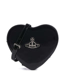 Vivienne Westwood Louise Heart Shiny Patent Umhängetasche black