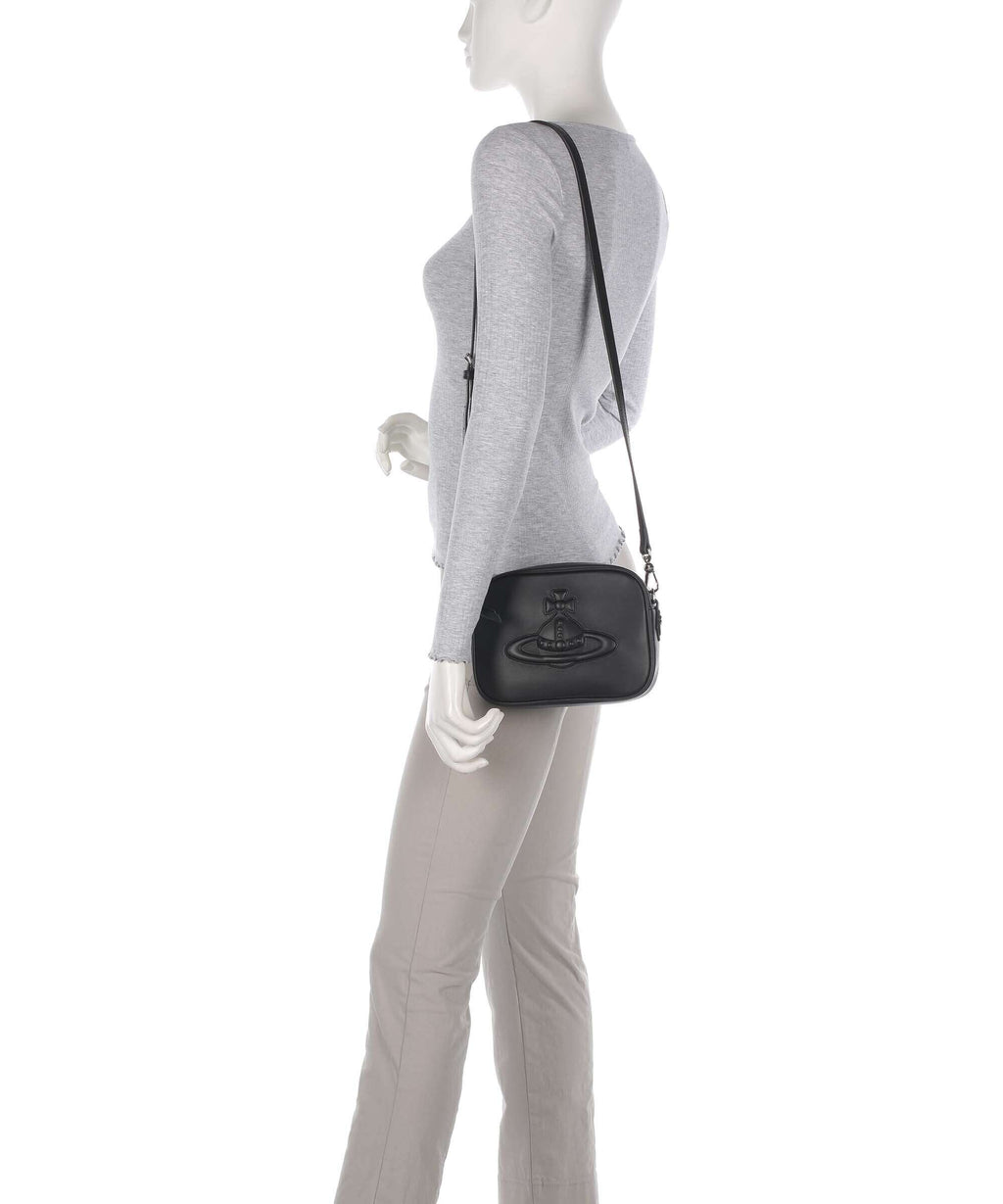 Vivienne Westwood Anna Smooth Injected Orb Crossbody bag black