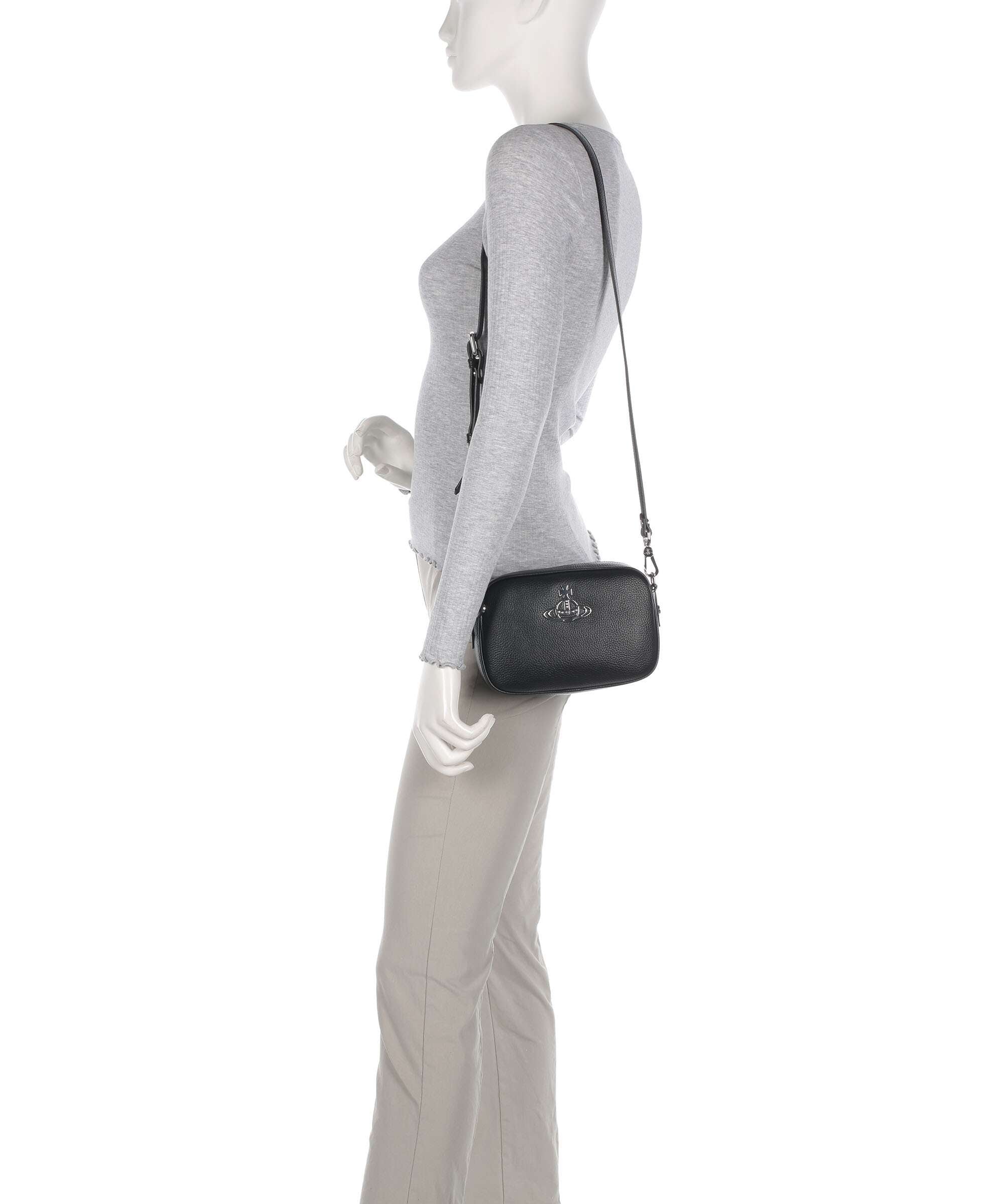 Vivienne Westwood Anna Grain Crossbody bag black