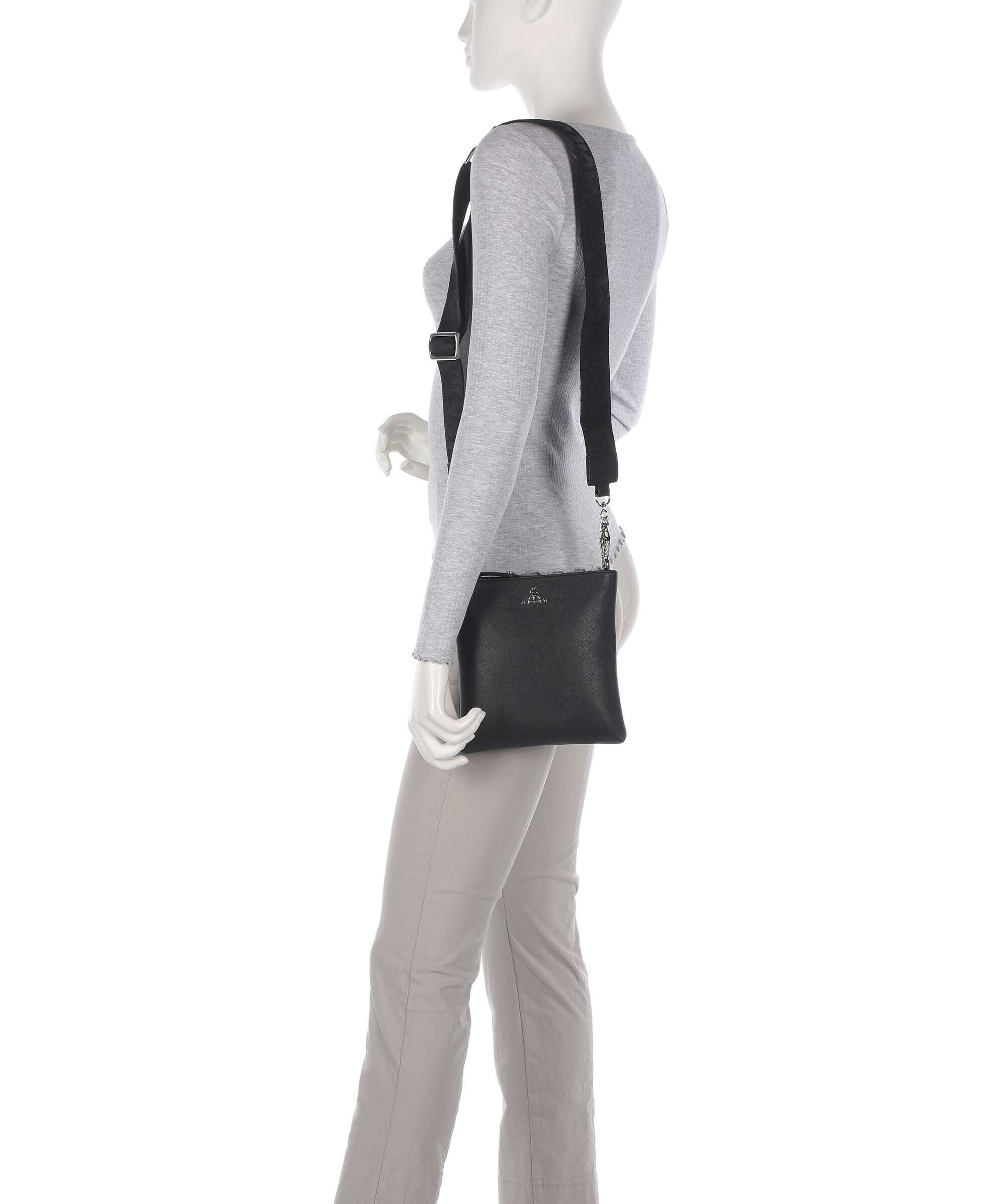 Vivienne Westwood Squire Square Saffiano Crossbody bag black