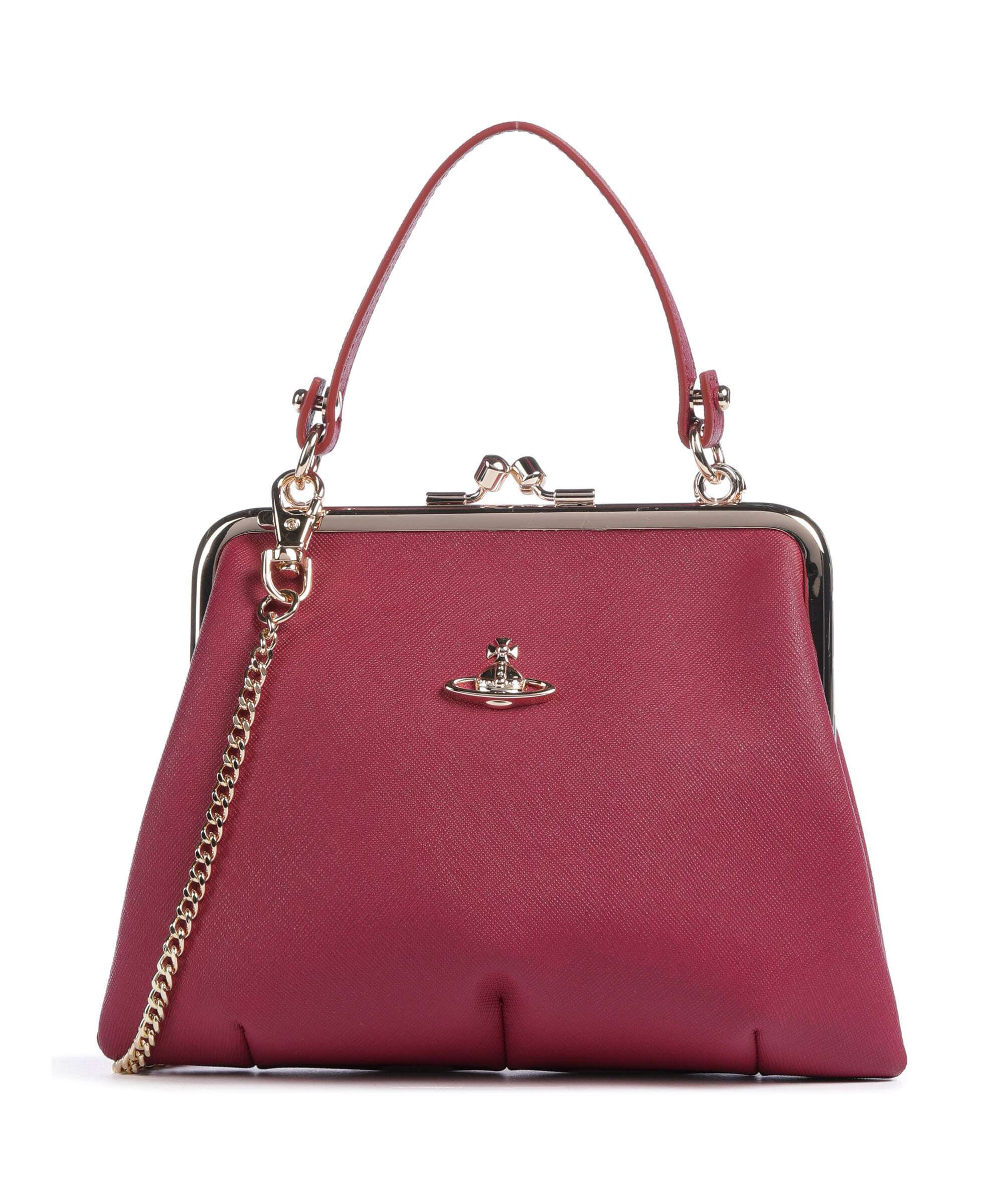 Vivienne Westwood Granny Frame Saffiano Crossbody bag red
