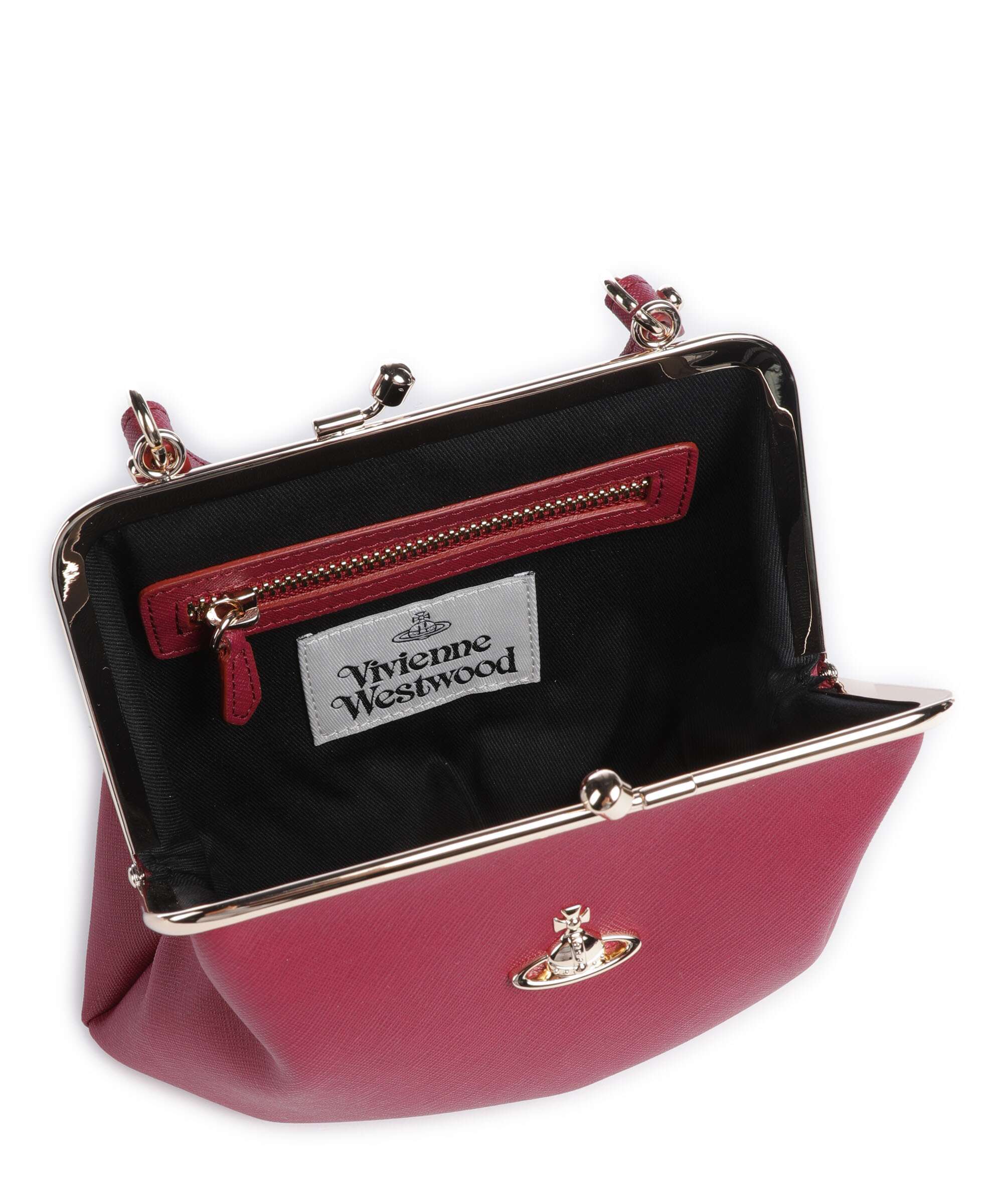 Vivienne Westwood Granny Frame Saffiano Crossbody bag red