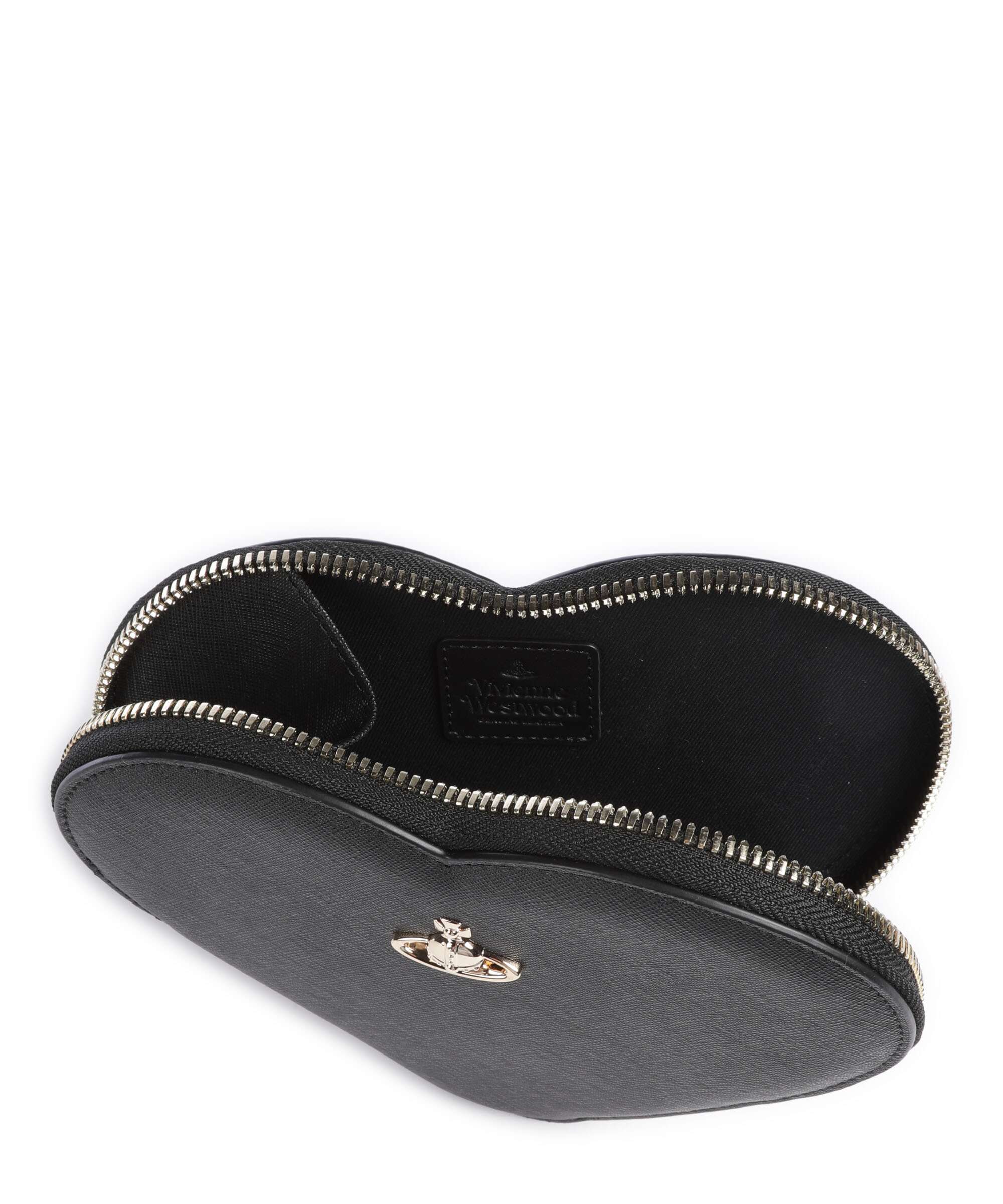 Vivienne Westwood Saffiano Heart Crossbody bag black