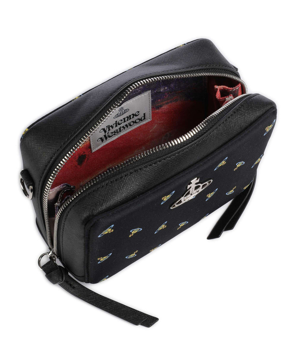 Vivienne Westwood Melih Neoprene Printed Crossbody bag black