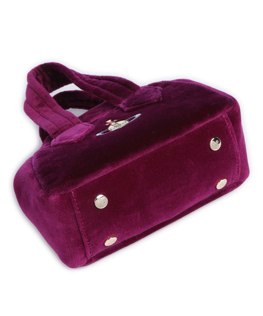 Vivienne Westwood Archive Velvet Mini Crossbody bag purple