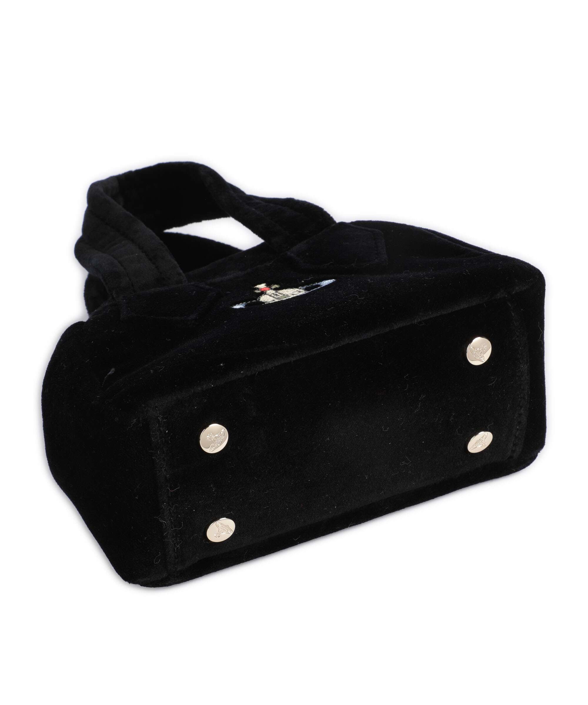 Vivienne Westwood Archive Velvet Mini Crossbody bag black