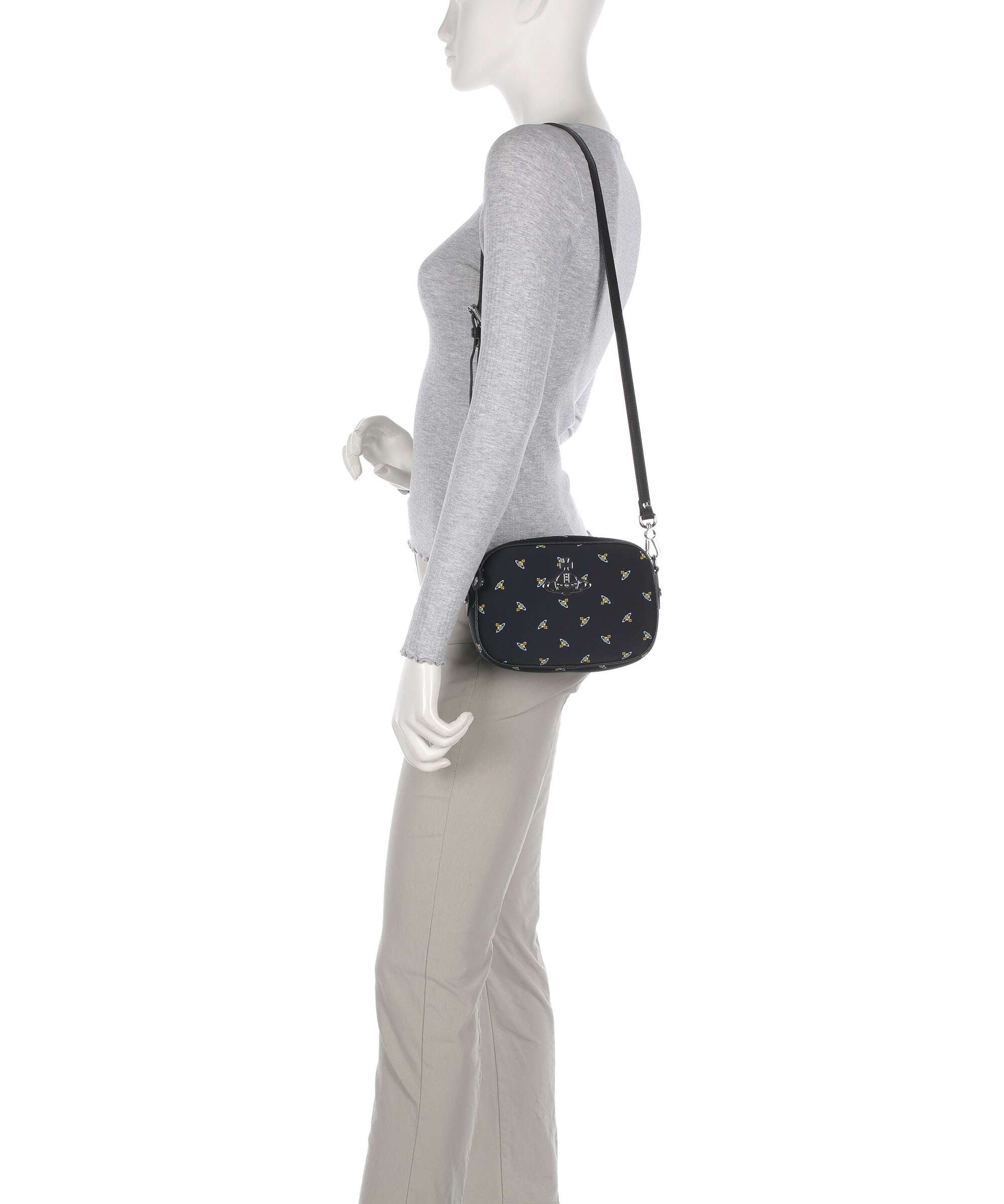 Vivienne Westwood Anna Neoprene Printed Crossbody bag black