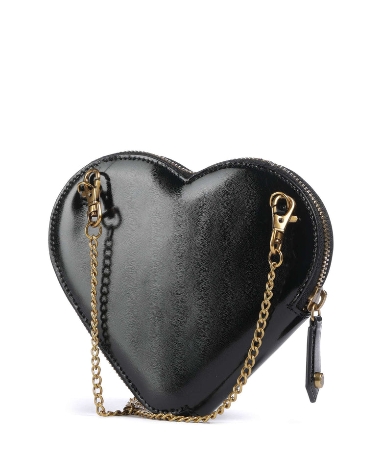 Vivienne Westwood Heart Shiny Patent Crossbody bag black
