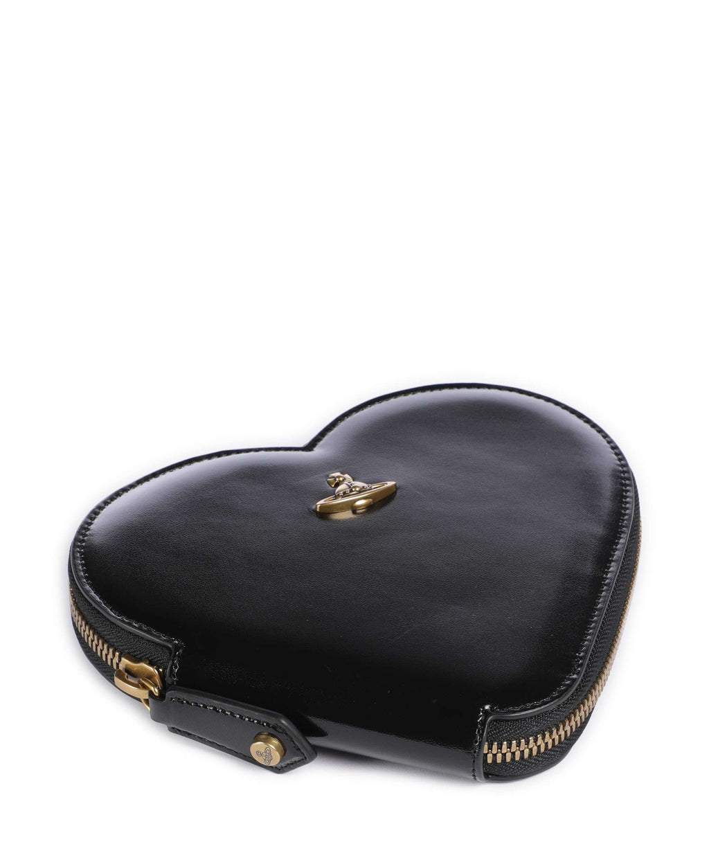 Vivienne Westwood Heart Shiny Patent Crossbody bag black