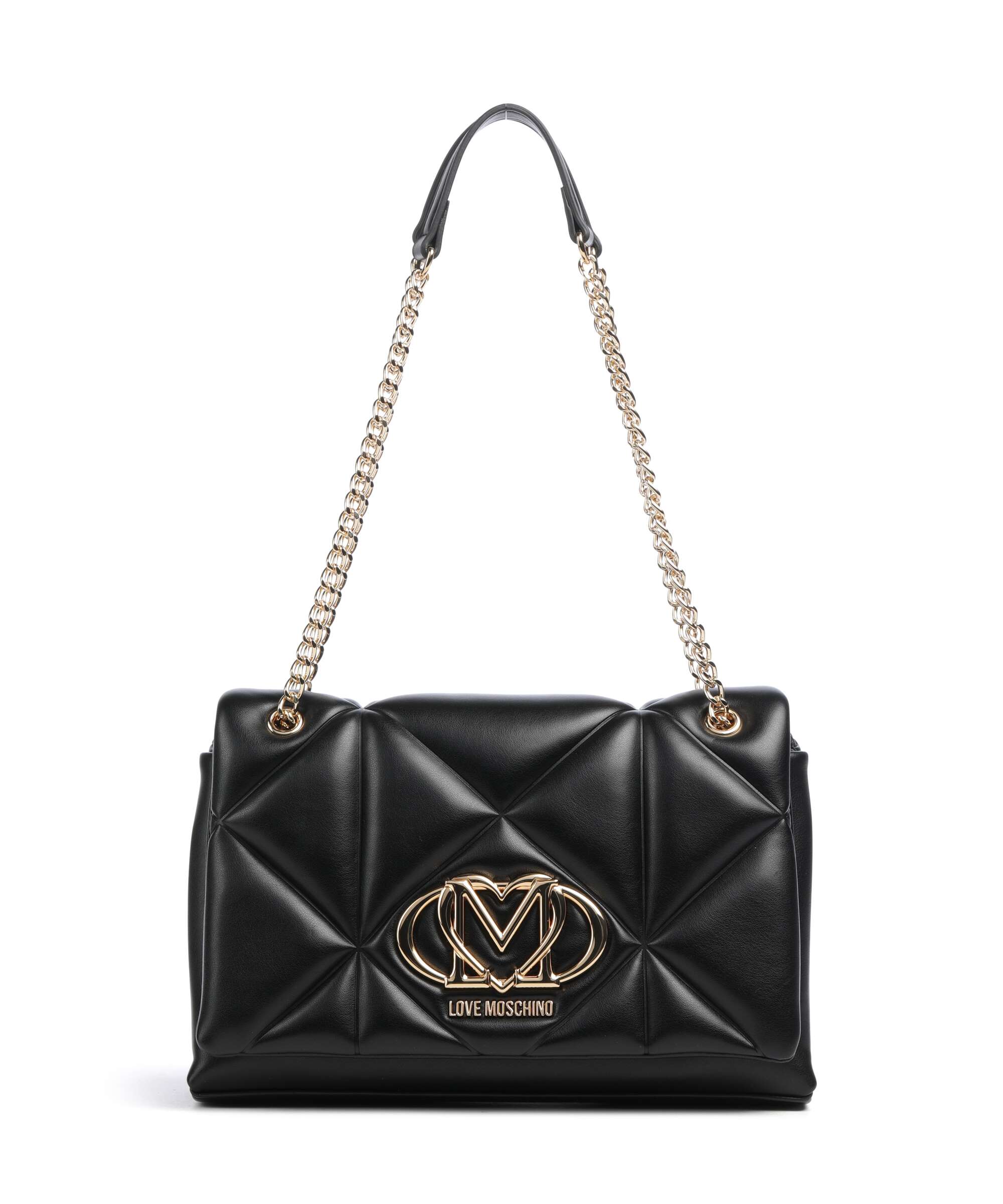 Love Moschino Embossed Q Shoulder bag nero