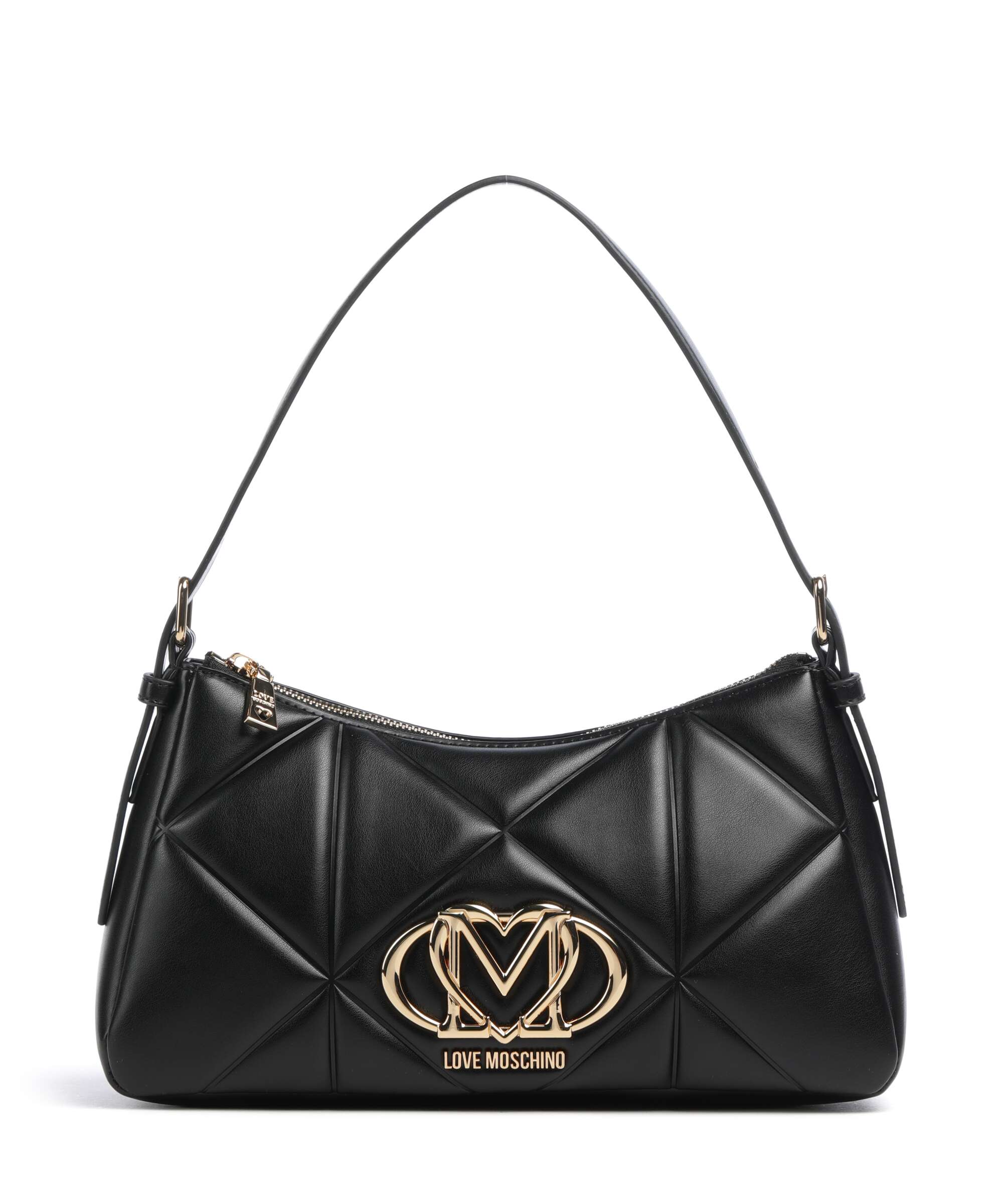 Love Moschino Embossed Q Shoulder bag nero