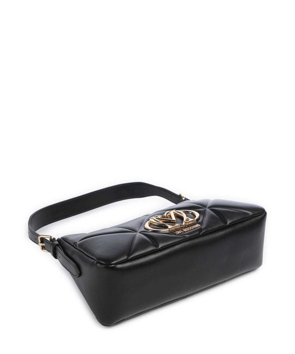 Love Moschino Embossed Q Shoulder bag nero