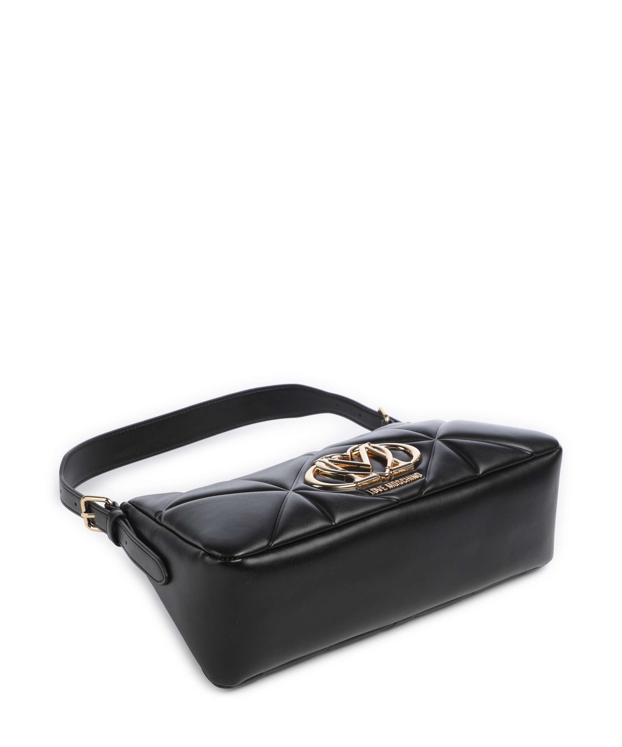 Love Moschino Embossed Q Shoulder bag nero