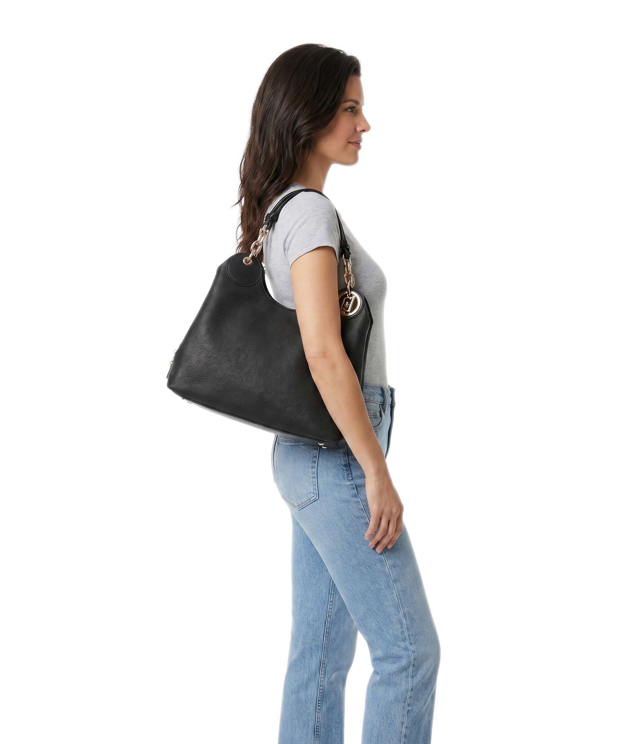 Liu Jo Faiza M Tote bag nero/brass gold
