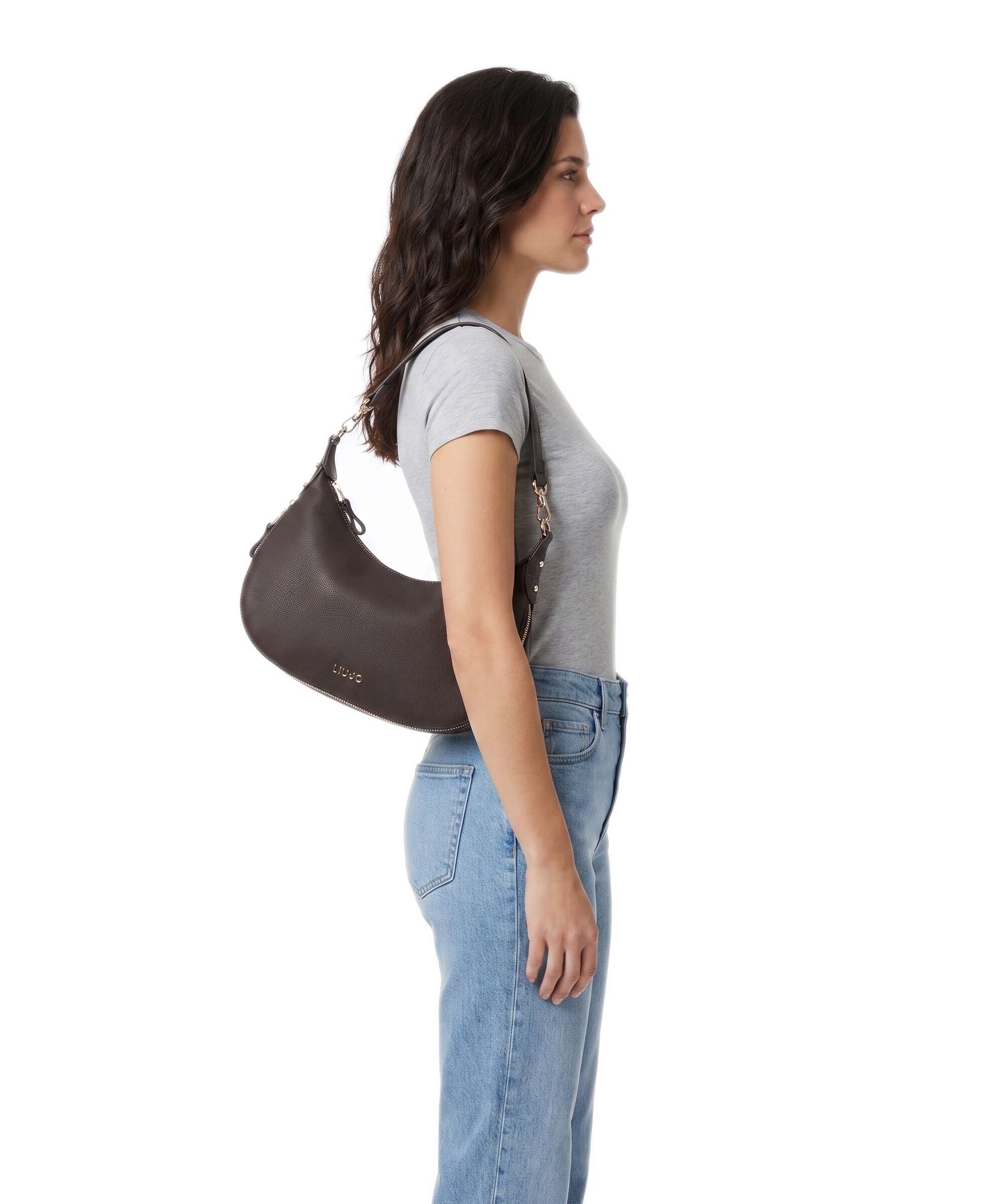 Liu Jo Kaliska M Hobo bag deep brown