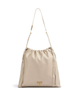 Pinko Extra Slouchy Borsa a secchiello beige/grigio fumo/antique gold