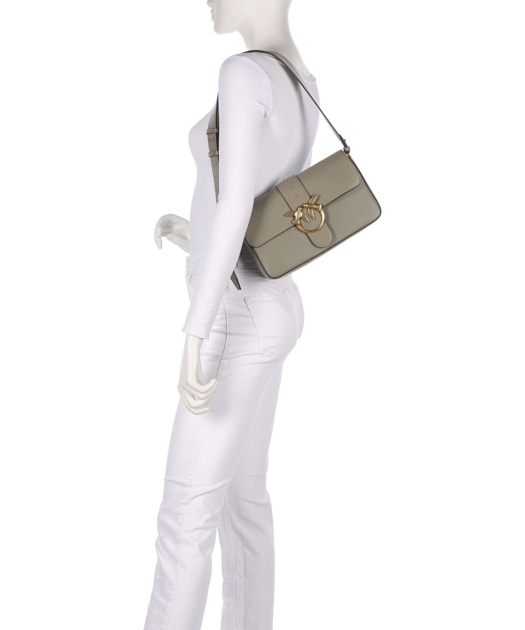 Pinko Love One Classic Slouchy Shoulder bag noce/antique gold