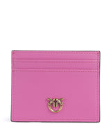 Pinko Porta carte di credito rosa flogo/antique gold