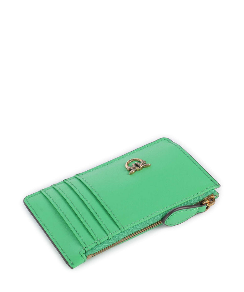 Pinko Airone Credit card holder verde isola/antique gold