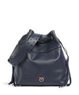 Pinko Secchiello Classic Borsa a secchiello blu indaco ombroso/antique gold
