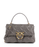 Pinko Love Lady Puff Classic Handtasche grigio asfalto/antique gold