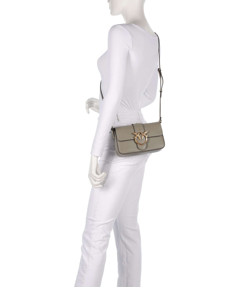 Pinko Love One Mini Slouchy Shoulder bag noce/antique gold