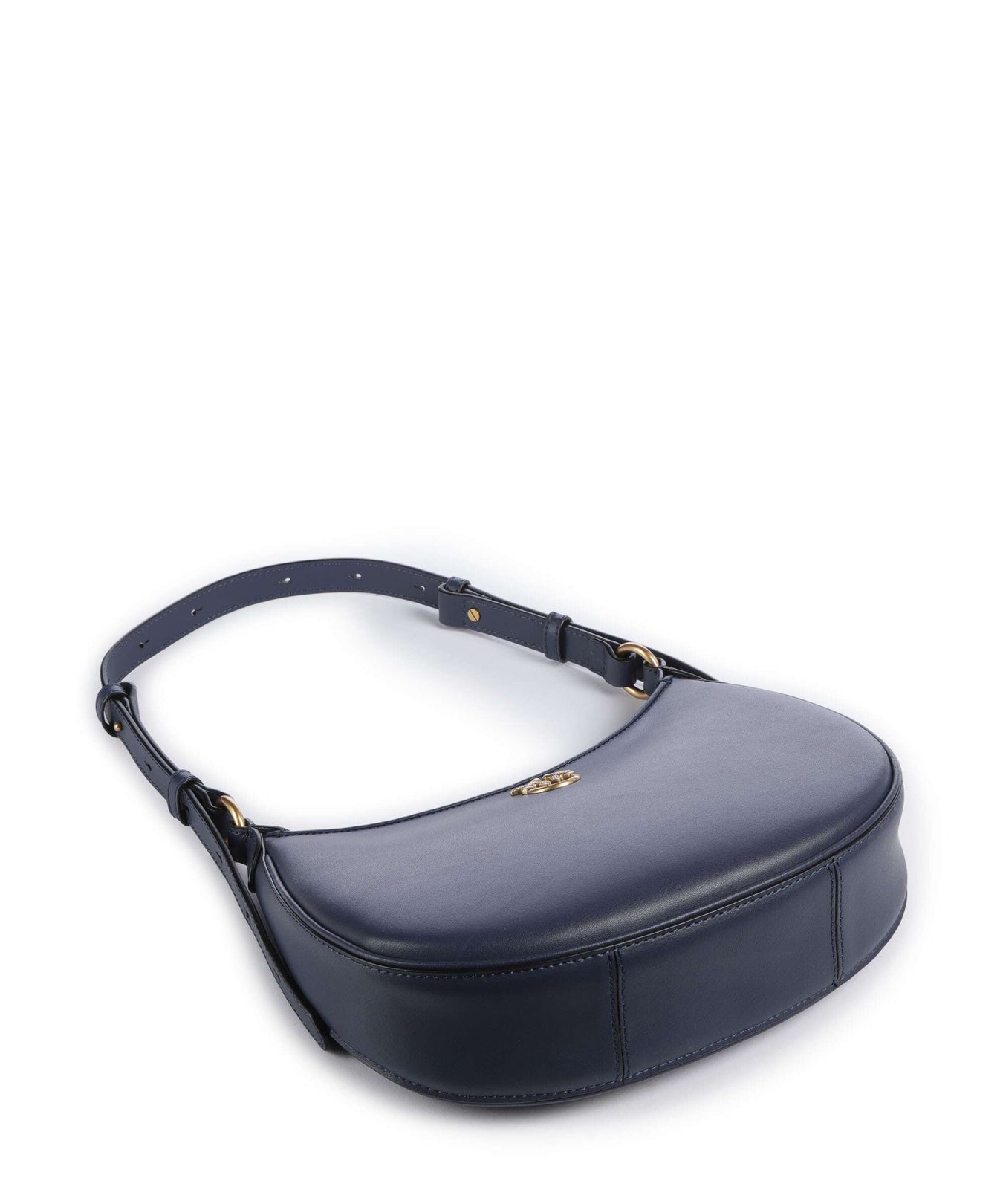 Pinko Half Moon Mini Shoulder bag blu indaco ombroso/antique gold