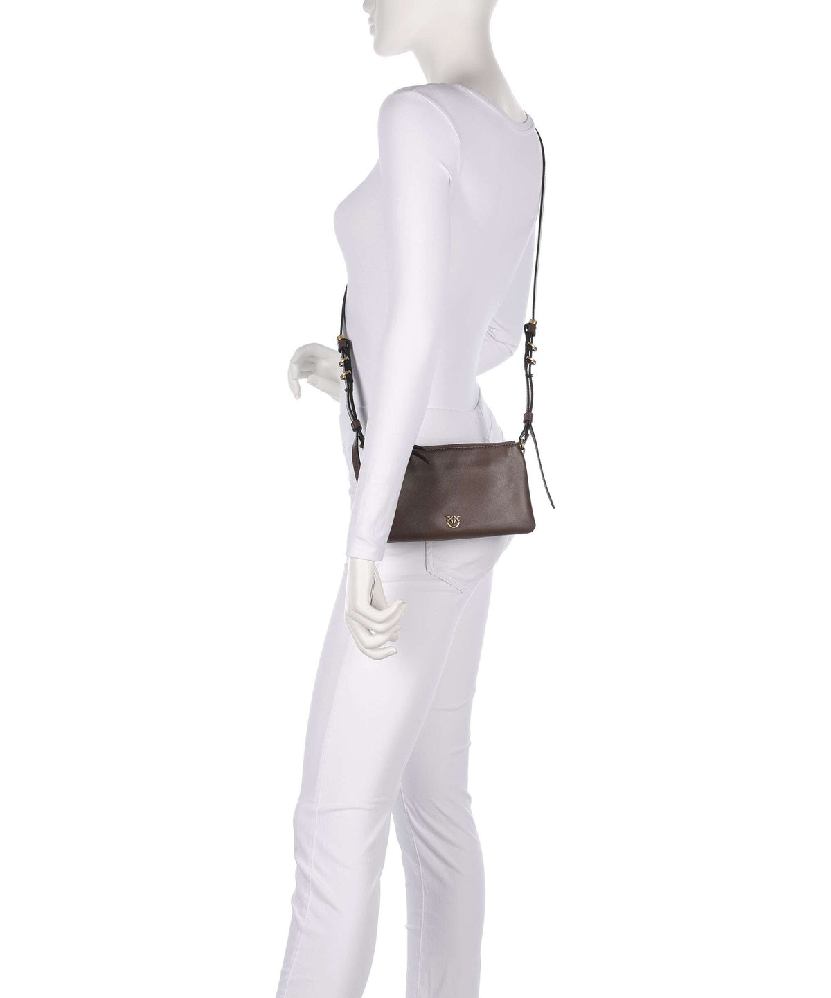 Pinko Double Mini Shoulder bag marrone castano/antique gold