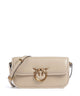 Pinko Love Box Baguette Borsa a spalla beige/grigio fumo/antique gold