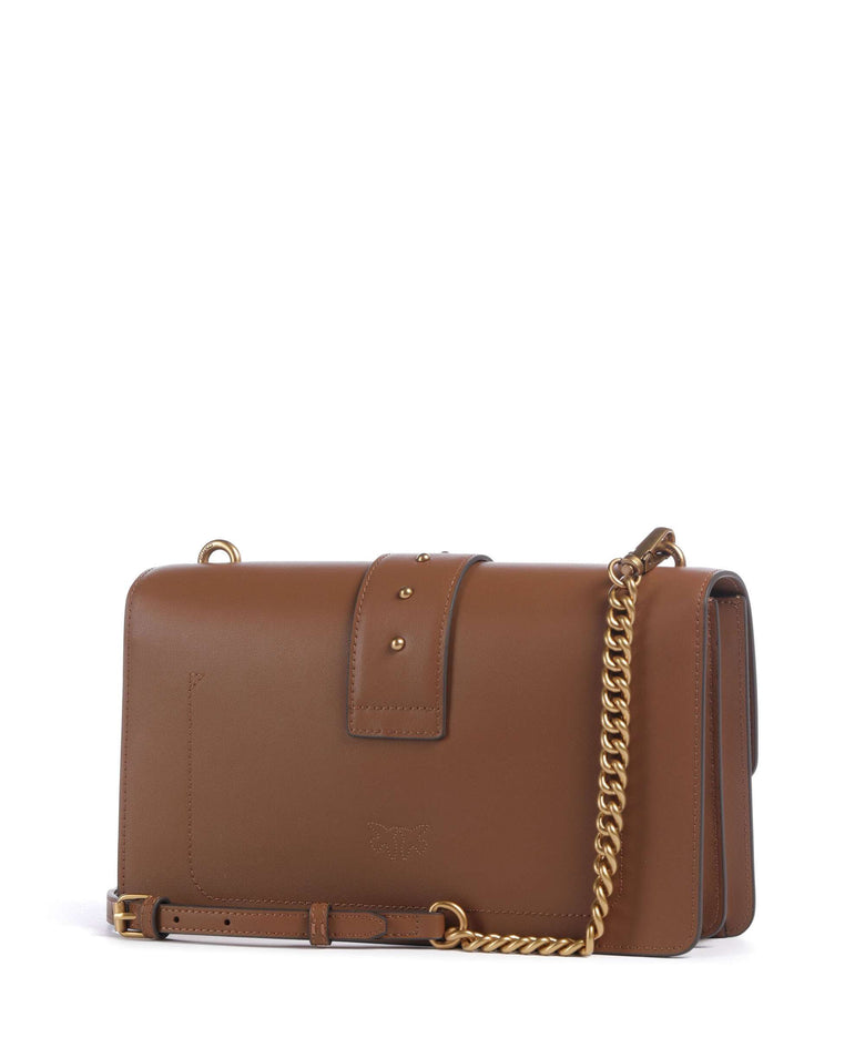 Pinko Love One Classic Crossbody bag marrone/leone/antique gold
