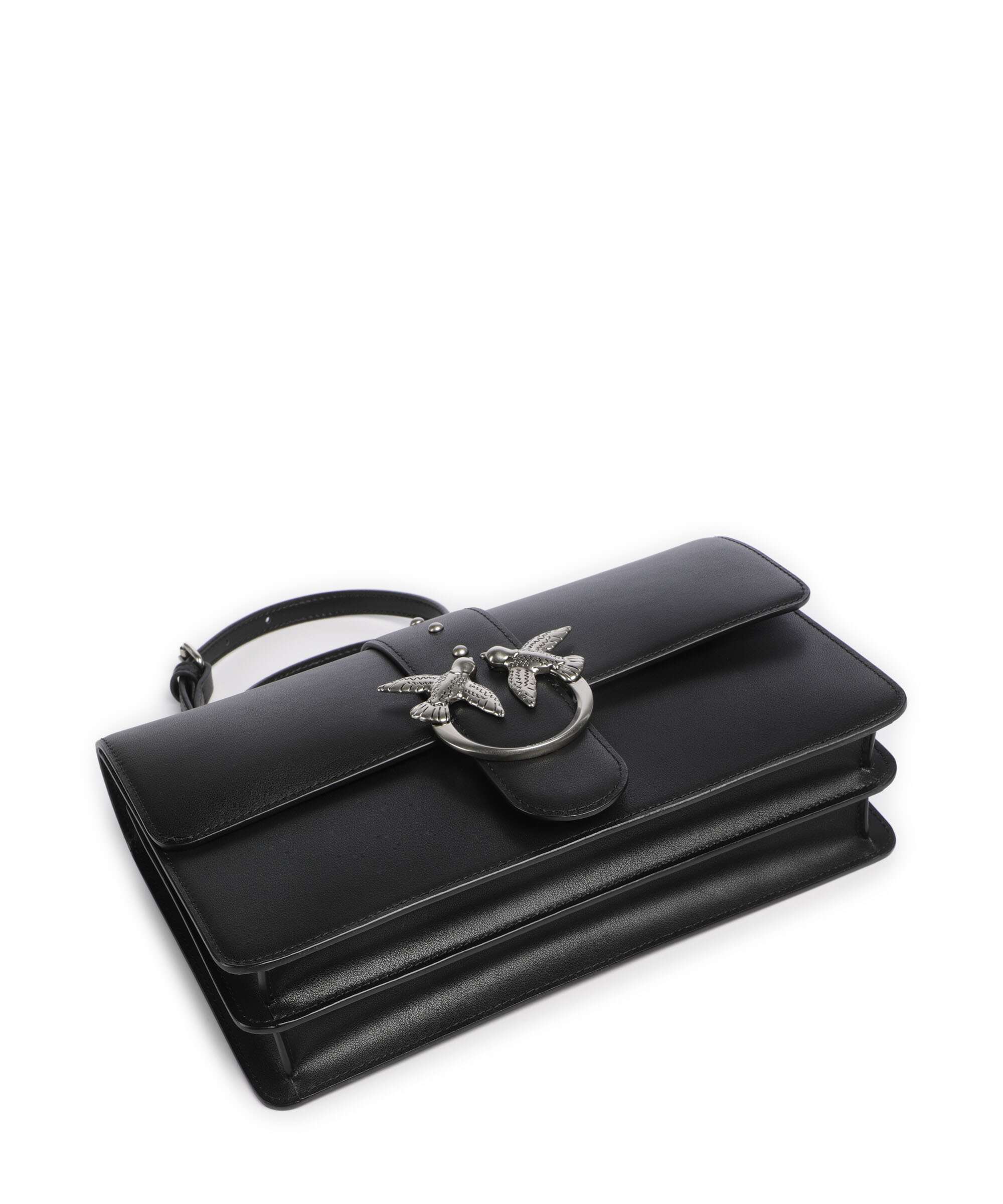 Pinko Love One Classic Crossbody bag nero/old silver