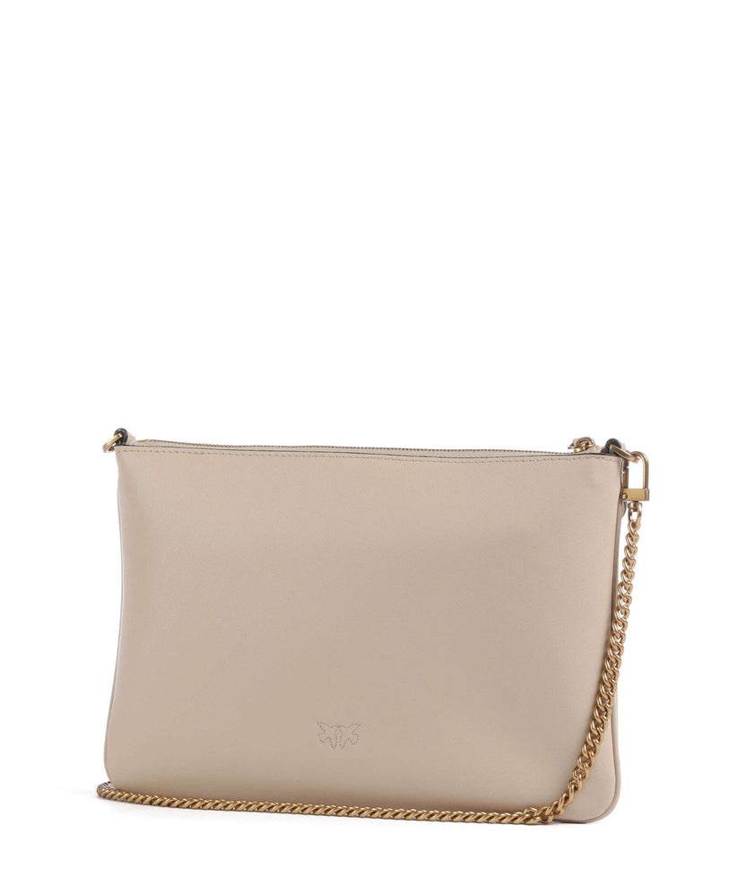 Pinko Flat Classic Crossbody bag beige/grigio fumo/antique gold