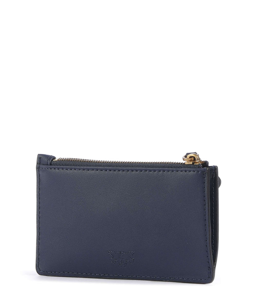 Pinko Airone Credit card holder blu indaco ombroso/antique gold