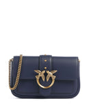 Pinko Love One Pocket Portafoglio blu indaco ombroso/antique gold