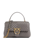 Pinko Love Lady Puff Classic Handbag grigio asfalto/antique gold