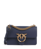 Pinko Love One Mini Schultertasche blu indaco ombroso/antique gold