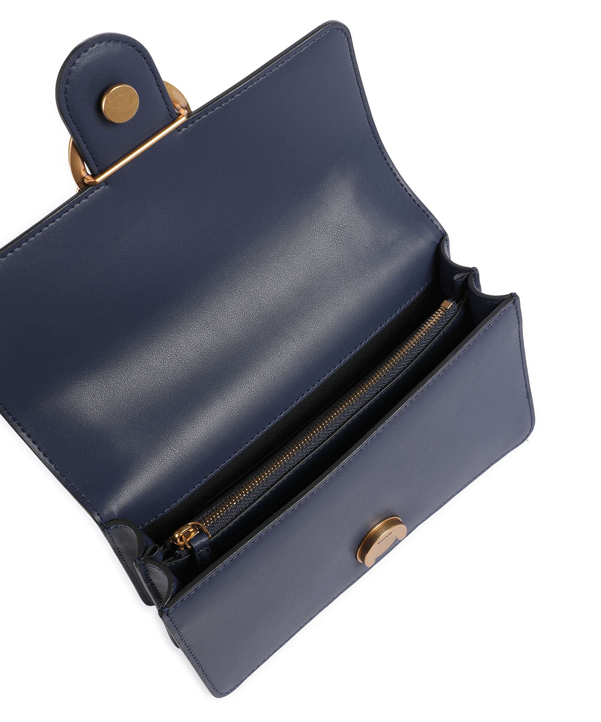 Pinko Love One Mini Shoulder bag blu indaco ombroso/antique gold