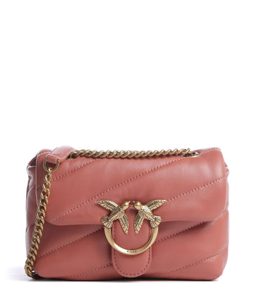 Pinko Love Puff Baby Sac porté épaule marrone aragona/antique gold