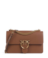 Pinko Love One Classic Sac porté épaule marrone/leone/antique gold