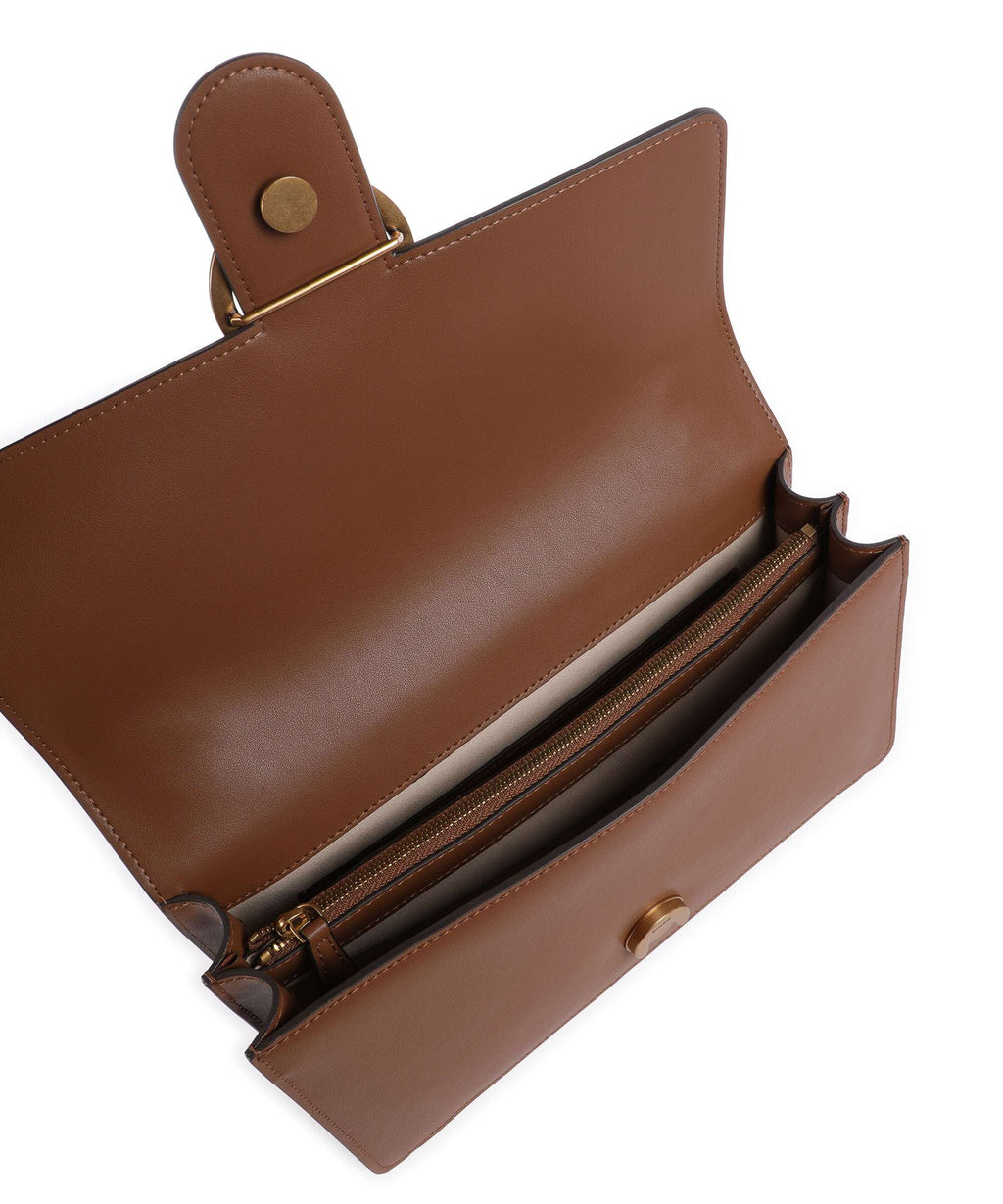 Pinko Love One Classic Shoulder bag marrone/leone/antique gold