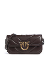 Pinko Love Box Horizontal Schultertasche rosso mogano/antique gold