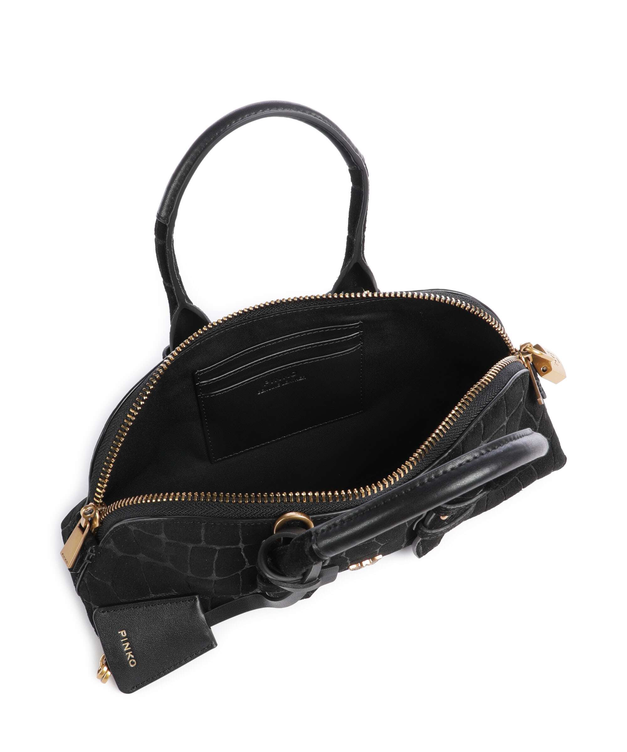 Pinko Bowling Baguette Handbag nero/antique gold
