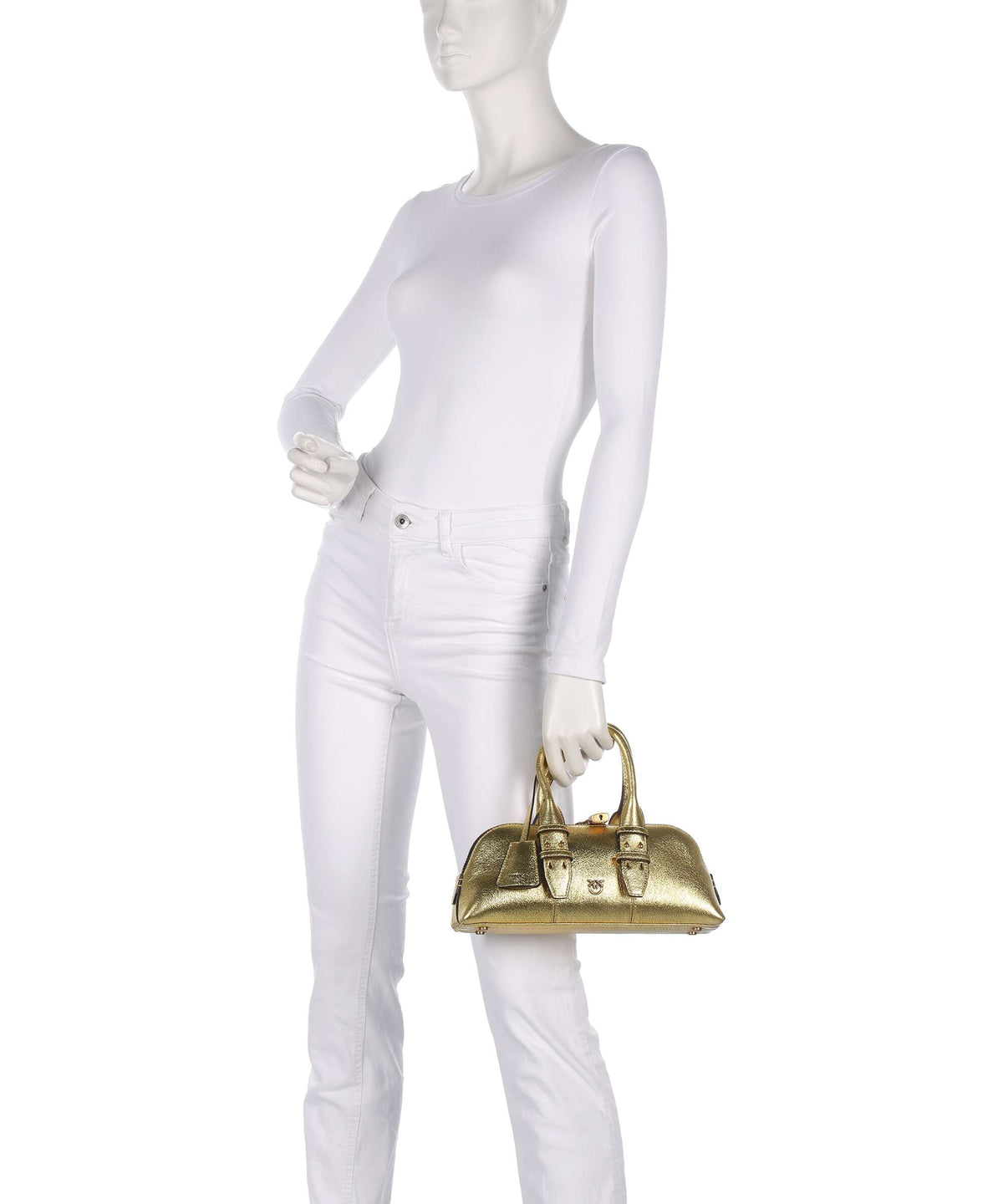 Pinko Bowling Baguette Handbag oro/antique gold