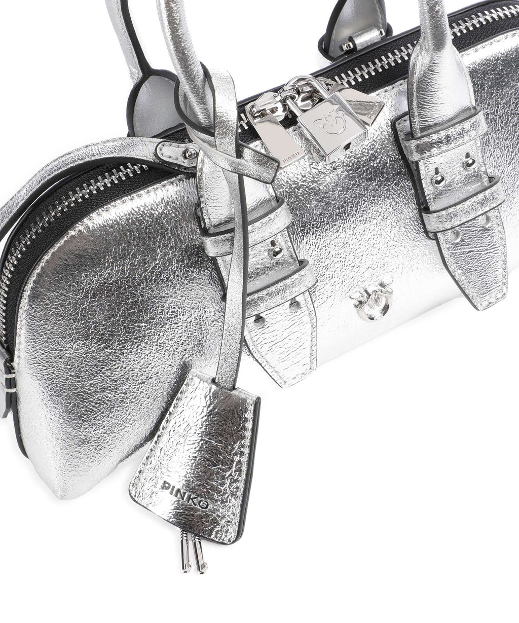 Pinko Bowling Horizontal Handbag argento/nickel lucido