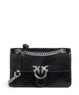 Pinko Love One Mini Schultertasche nero limousine/matt silver