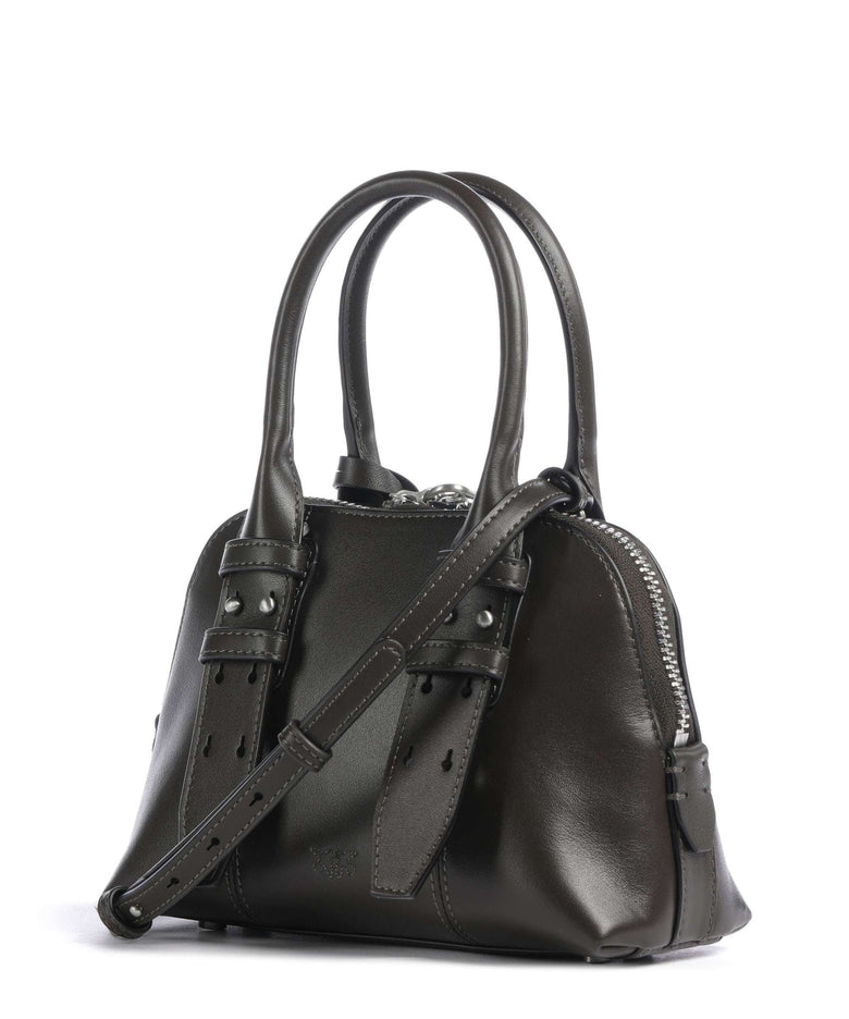 Pinko Bowling Mini Handbag verde fango/matt silver