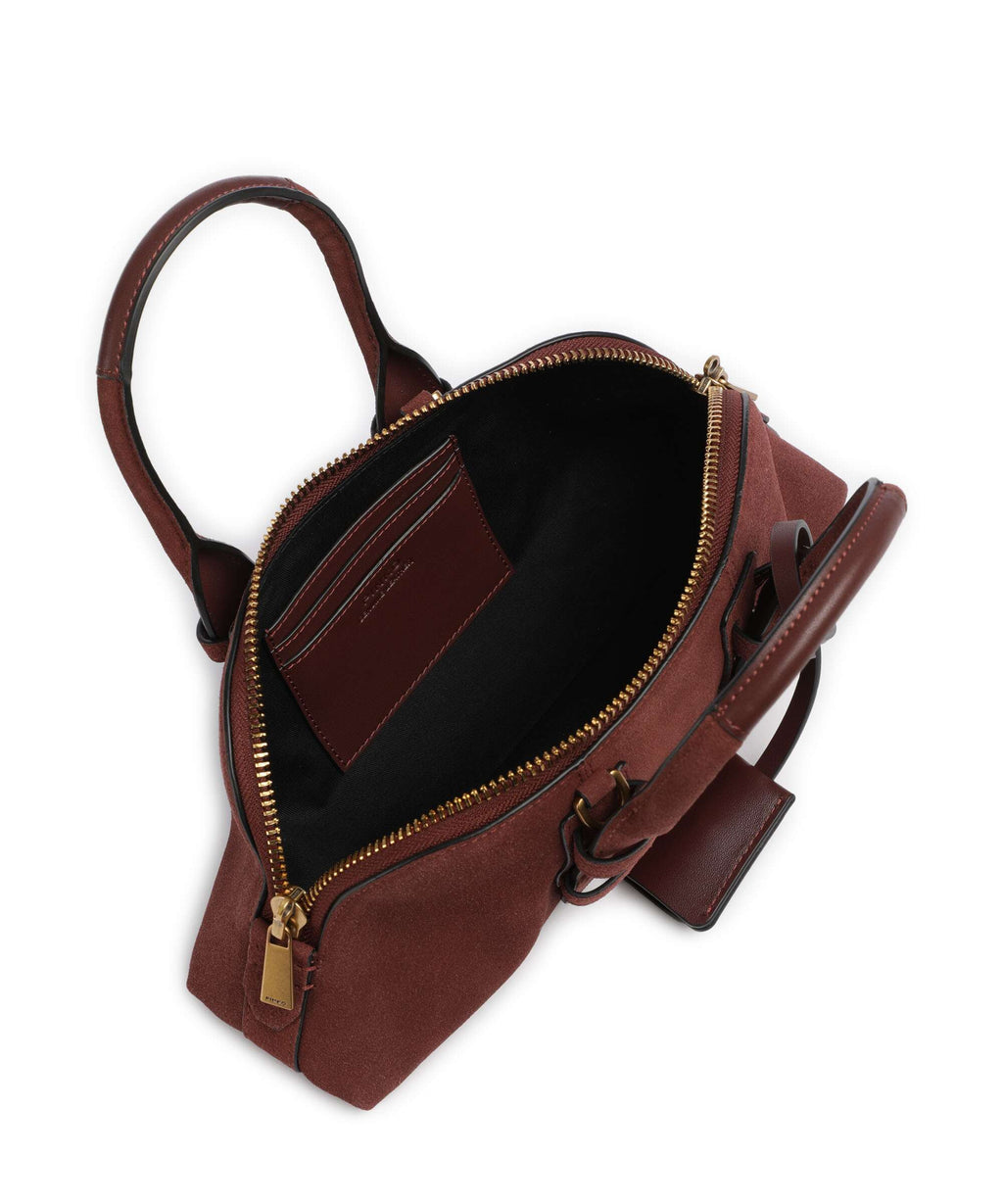 Pinko Bowling Horizontal Handbag rosso vino/antique gold