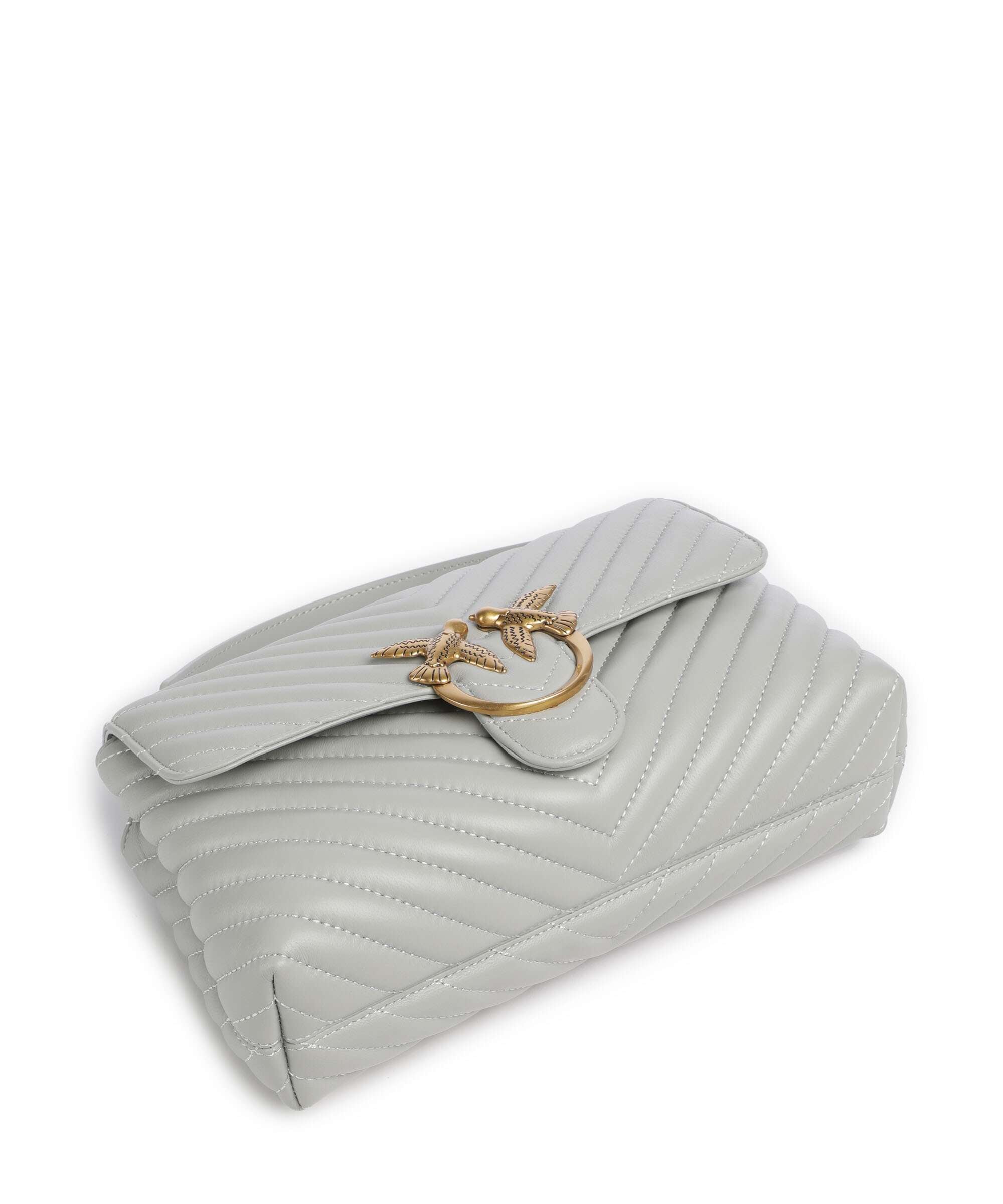 Pinko Love Lady Puff Classic Handbag grigio perla/antique gold